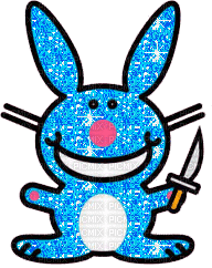 Smiling buni with knife :D